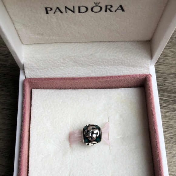 Pandora Aqua/Emerald Charm - Picture 1 of 3